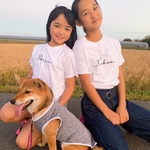 子どもサイズ simple 名入れ Ｔシャツ 犬服 犬 ドッグウェア