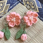 桜イヤリング