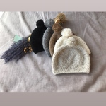 ふわふわポンポン帽子❁︎