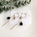 フロッキー✖️コットンパール　ピアス／イヤリング