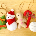 フェルト クリスマス オーナメント
