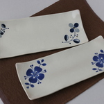 長皿ペア　藍花　１set限り