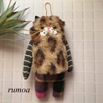 169 ふわもこトラ猫chanチャームストラップ