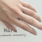 ＊送料無料＊トレンド シルバーリング シンプル3点セット＊