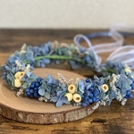 子ども用 花かんむり ブルー