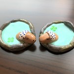 ほのぼの♨温泉とカピバラの箸置き【豆しぼり】