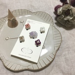 【gao様専用】タイルピアス&リングセット