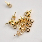 ヒートン ビーズキャップ φ3mm 12個