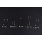 送料無料 40個 基礎金具 9ピン 2カン 線径0.3mm ゴールド 40個セット M2501-2