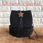 cocokanna様専用zpagetti × ファー 巾着バッグ〈winter  special〉ズパゲッティ バッグ