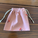 再販☆さくらんぼ刺繍のコップ袋