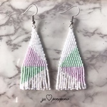 ❗【SALE】ﾃﾞﾘｶﾋﾞｰｽﾞのgreen×purpleピアスor イヤリング