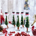 早得価格！コーンボトルハーバリウム＊クリスマスツリー＊ブラックキャップ