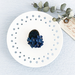 Brooch : ブローチ " Antique Blue, flower brooch. "