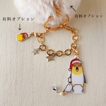 【受注生産】点目サンタのバッグチャーム