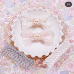 くまちゃんリボンとブレードピンset