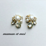 上品♡ランダムビジューピアス(イヤリング)