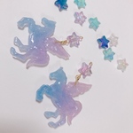 ゆめかわ♡ユニコーンイヤリング♡ピアス