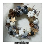 ≪yuki0907m様 売約済み≫[L]クリスマスニットリース 