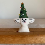 クリスマスツリー　チワワ　ブローチ