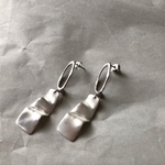 シルバーフープピアス シンプル 