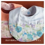 花柄大きめスタイ<お名前刺繍も承ります>
