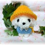 ✿m…様専用✿あみぐるみ✿園児のマルチーズちゃん♪