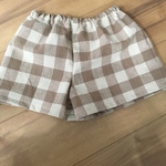 チェックのショートパンツ 