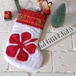 《Hawaiian X'mas ハイビスカス🌺🎄✨》クリスマスブーツ      