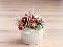 クリスマス・アレンジ（White pot）