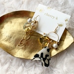 leopard tassel bubble ring pierce