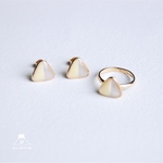 ⚘ 限定 ⚘ 檸檬日和セット 指輪とピアスセット( 樹脂ピアス / イヤリング )