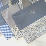 ※４月以降お届けの可能性有※simpleお名前刺繍の レッスンバッグ【納期：2週間～1か月半後】