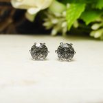 トルマリン水晶・ピアス　5mm（１ペア）