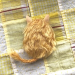 デグー の後ろ姿ブローチ（ゴールド）