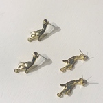 ゴールド ハンド ピアス パーツ ３組6個 12×29mm