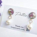 【再販】お花のレジンピアス/イヤリング