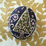手刺繍ブローチ★Big tree🎄🎅