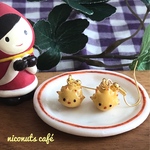 再販❤️ハリネズミまんじゅうのピアス