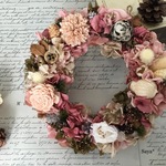 🍀* Antique  pink * Christmas wreath ** クリスマスリース