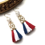 tassel × earrings（tricolore）