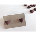 brown velvet heart