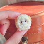 ＊まんまるひつじちゃん＊クリーム色《羊毛フェルト》