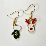 〈再販〉トナカイとあったか手袋ピアス