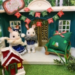 クリスマスクッション緑☆インテリアに(*^_^*)