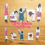 秋・冬 fukufuku女の子シール  