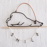 寝そべるシロクマオーナメント SMILE