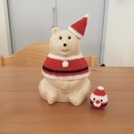 しろくま貯金箱用 サンタさん&ミニサンタさんセット