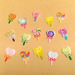 【送料無料☆】ウッドボタン♥ロリポップ 15個セット