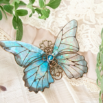 きらめく妖精の蝶ブローチ（Brooch of brilliant fairy butterfly）
